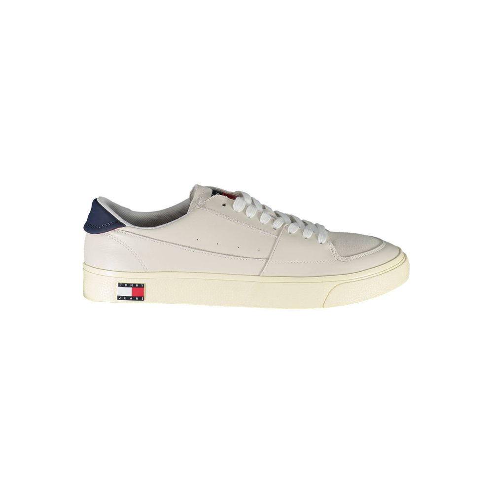 Tommy Hilfiger Vita Läder Herr Sneaker