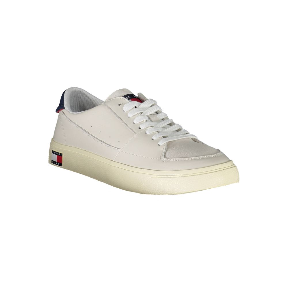 Tommy Hilfiger Vita Läder Herr Sneaker