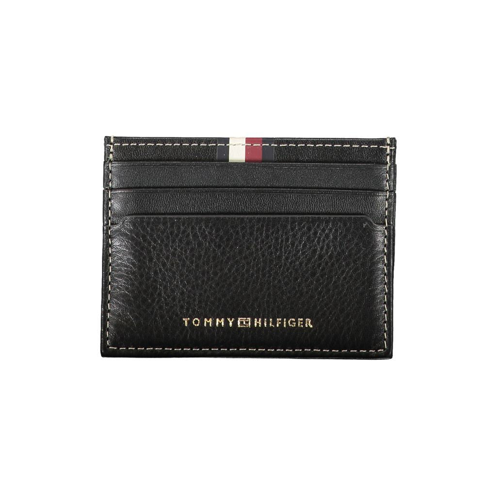 Tommy Hilfiger svart läderplånbok för män