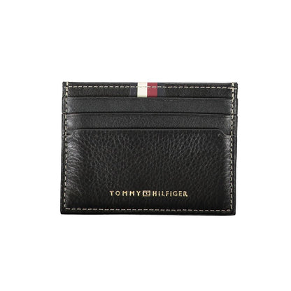 Tommy Hilfiger svart läderplånbok för män