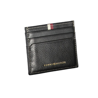 Tommy Hilfiger svart läderplånbok för män