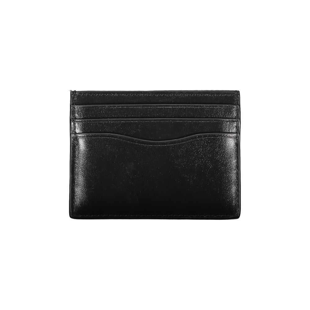 Calvin Klein Sleek svart läderkorthållare
