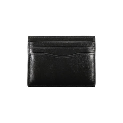 Calvin Klein Sleek svart läderkorthållare