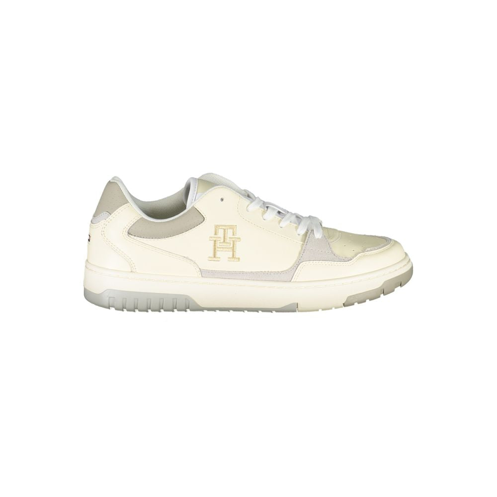 Tommy Hilfiger Beige Sportsneakers med Unik Broderi