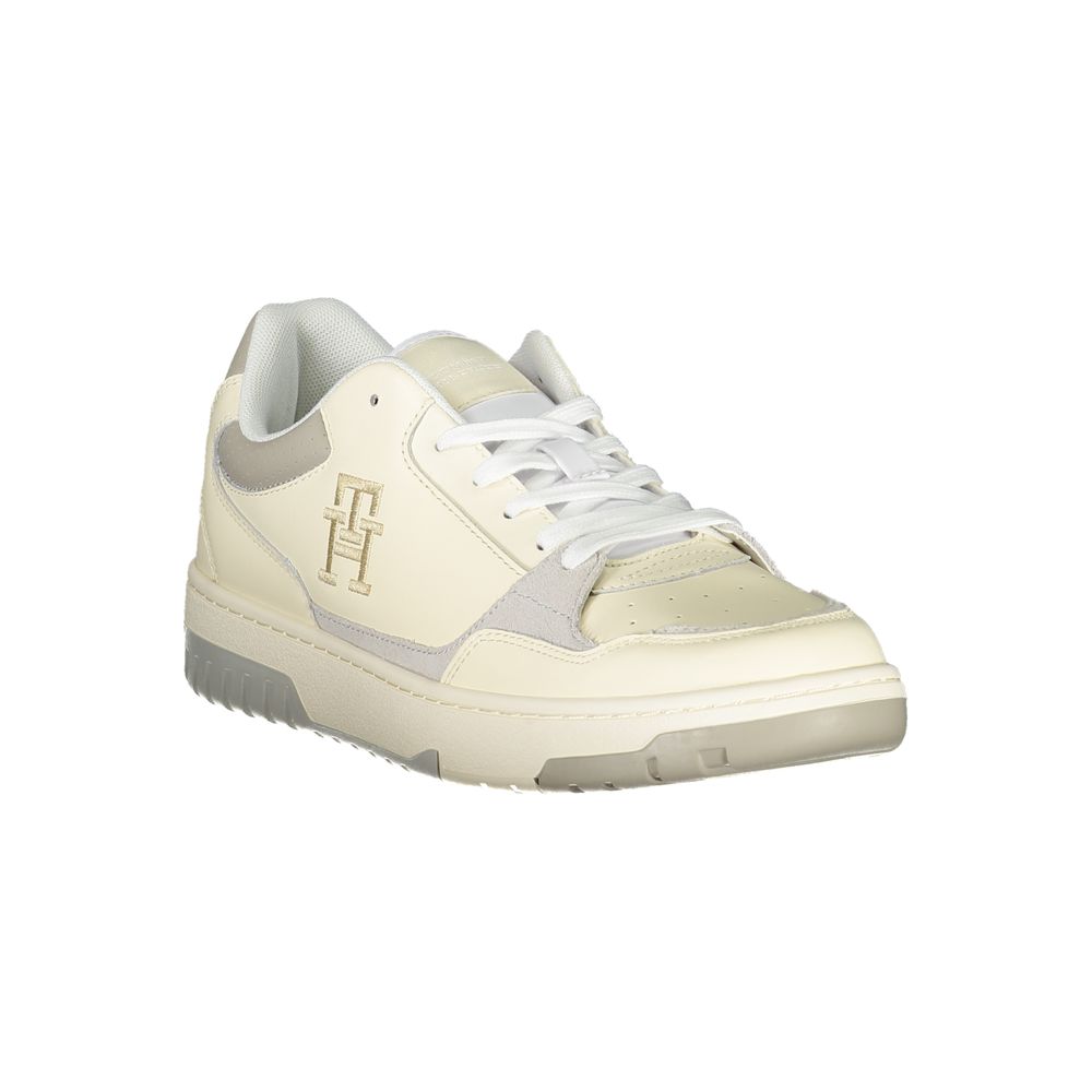 Tommy Hilfiger Beige Sportsneakers med Unik Broderi