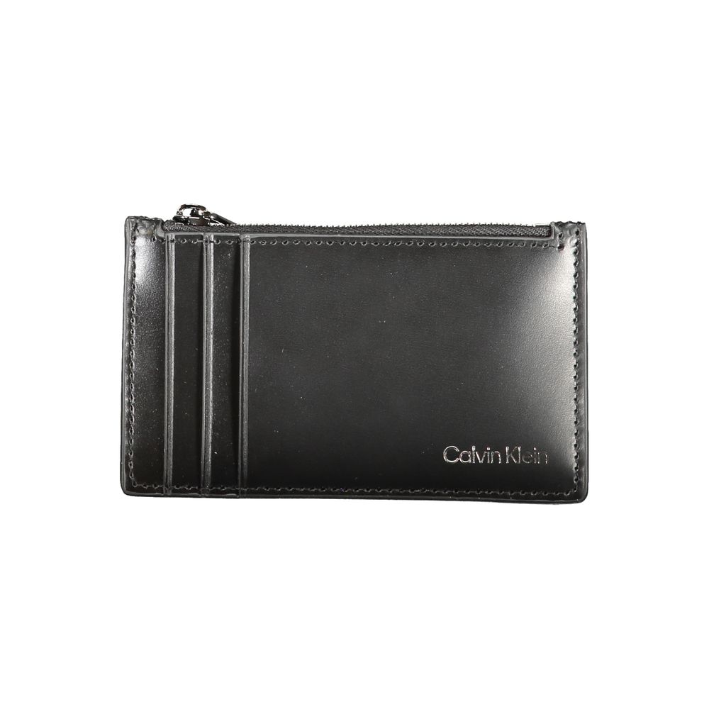 Calvin Klein svart läderplånbok