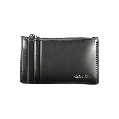 Calvin Klein svart läderplånbok