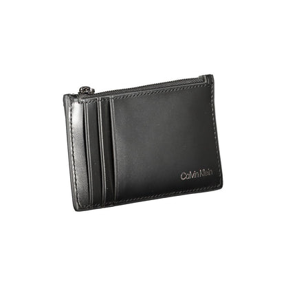 Calvin Klein svart läderplånbok