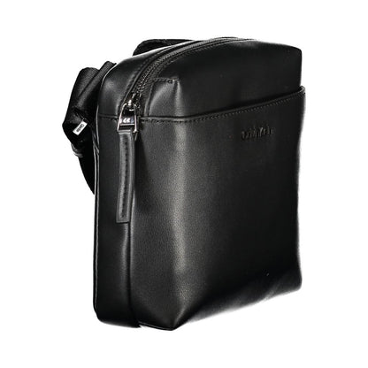 Calvin Klein svart polyeten herr axelväska