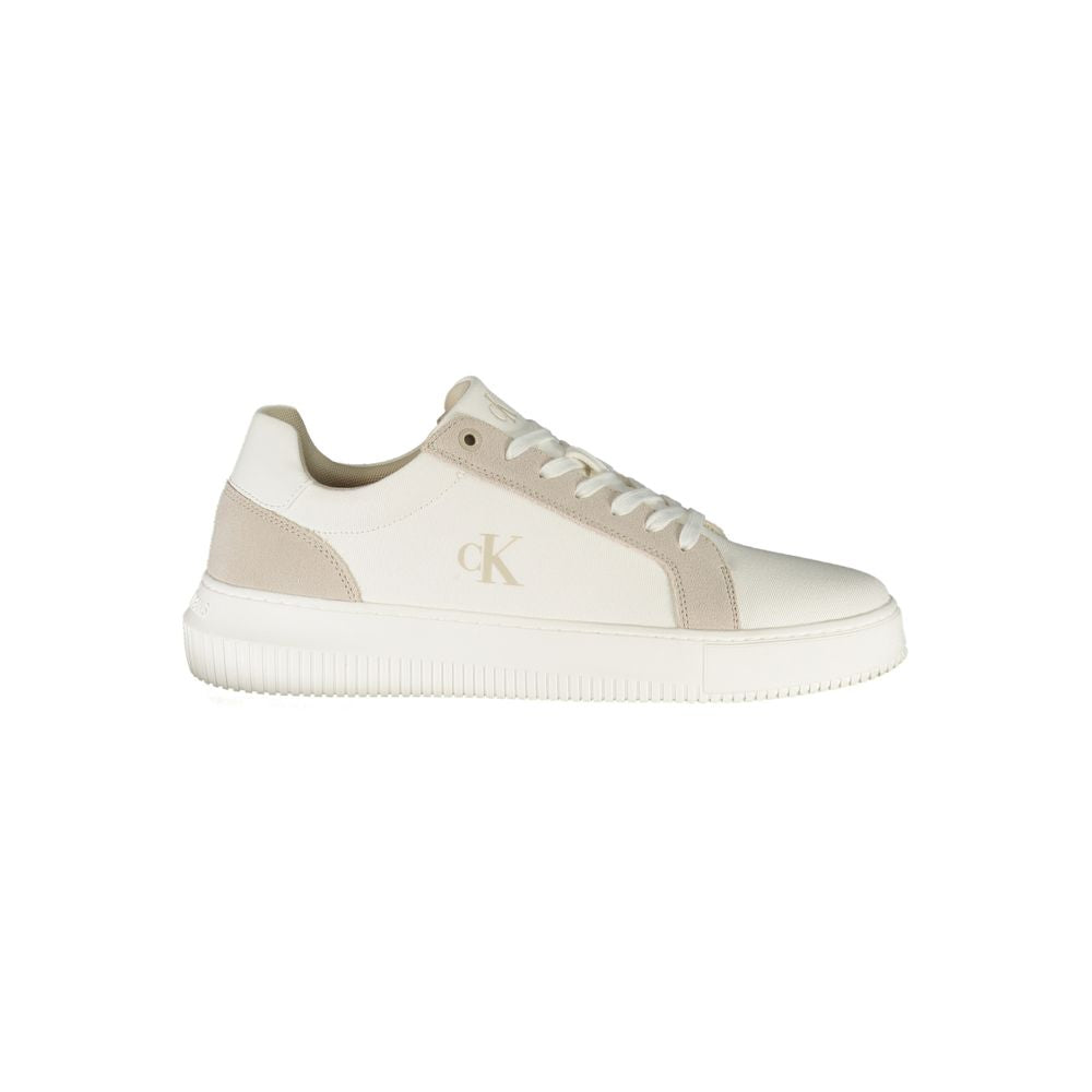 Calvin Klein Vita Läder Herr Sneaker