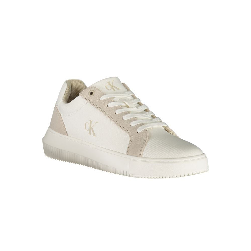 Calvin Klein Vita Läder Herr Sneaker