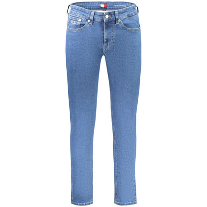 Tommy Hilfiger Blå Bomull Herr Slim Avsmalnande Jeans