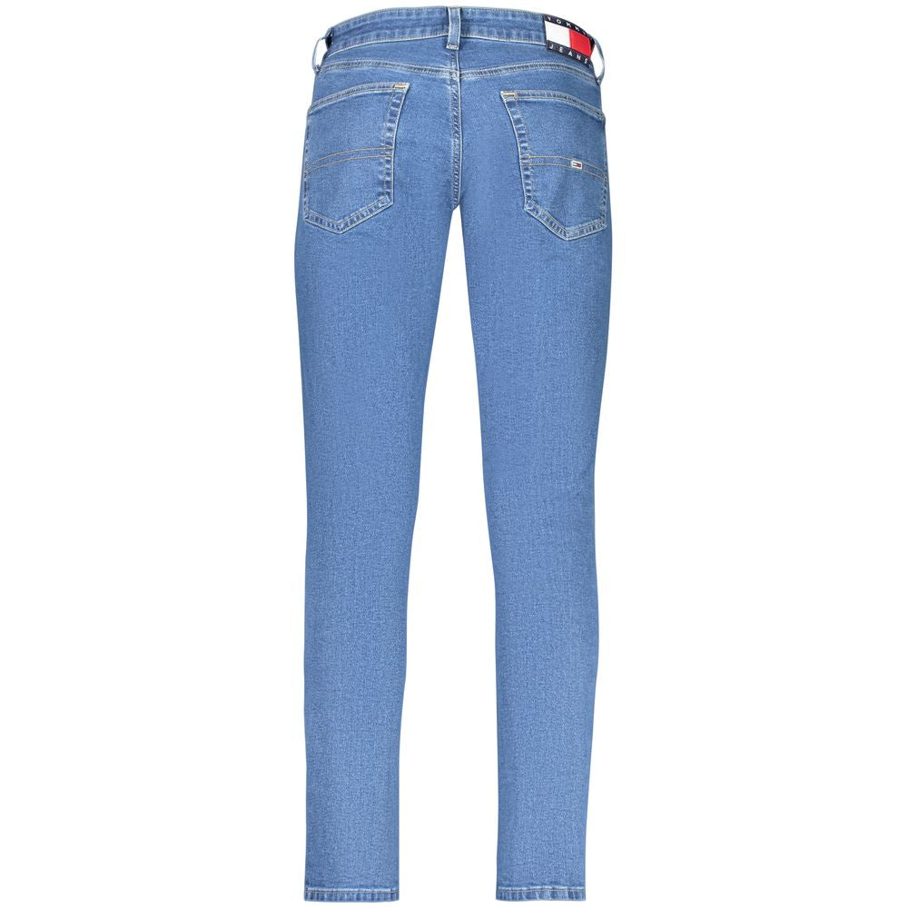 Tommy Hilfiger Blå Bomull Herr Slim Avsmalnande Jeans