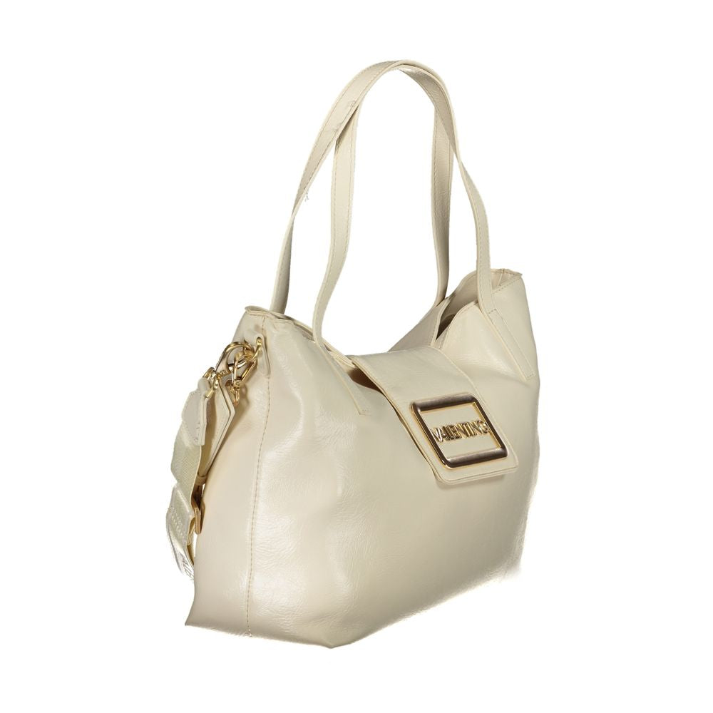 Mario Valentino Beige Polyeten Damhandväska