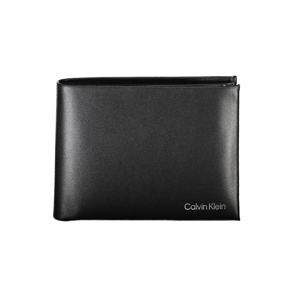 Calvin Klein svart läderplånbok för män