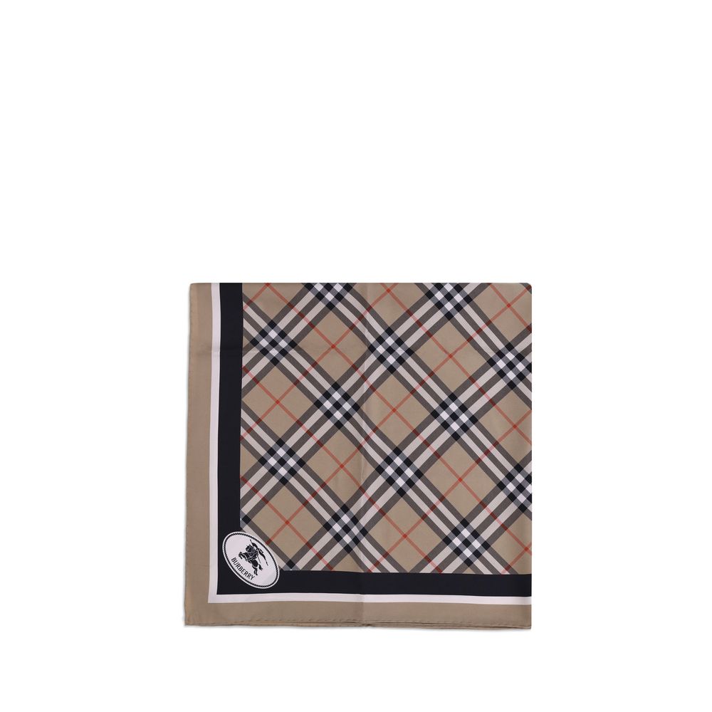 Burberry rutig sidenhalsduk