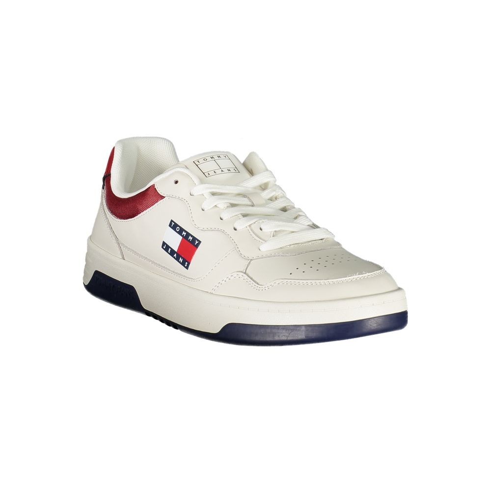 Tommy Hilfiger Vita Läder Herr Sneaker