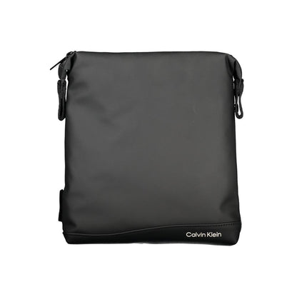 Calvin Klein elegant svart axelväska med kontrastdetaljer