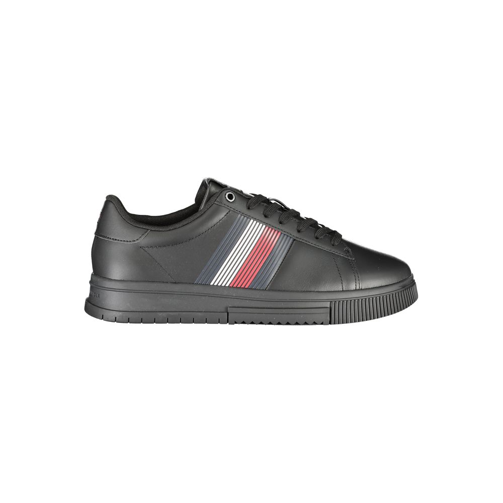 Tommy Hilfiger svarta polyestersneakers