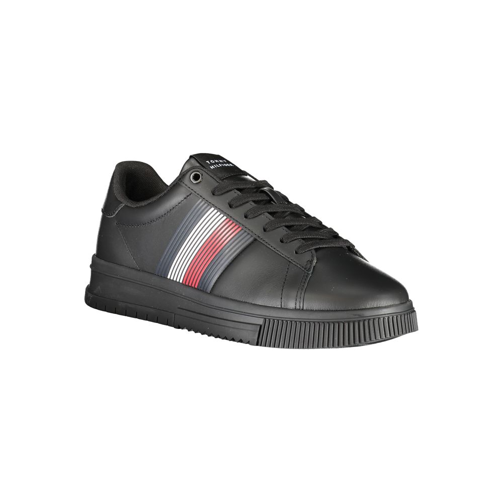 Tommy Hilfiger svarta polyestersneakers