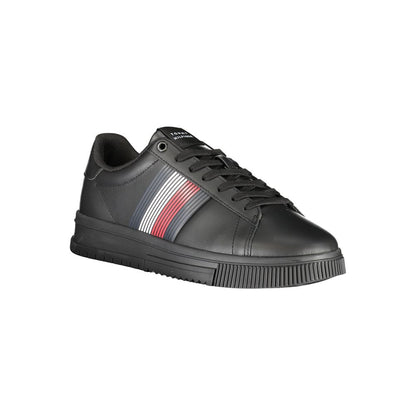Tommy Hilfiger svarta polyestersneakers
