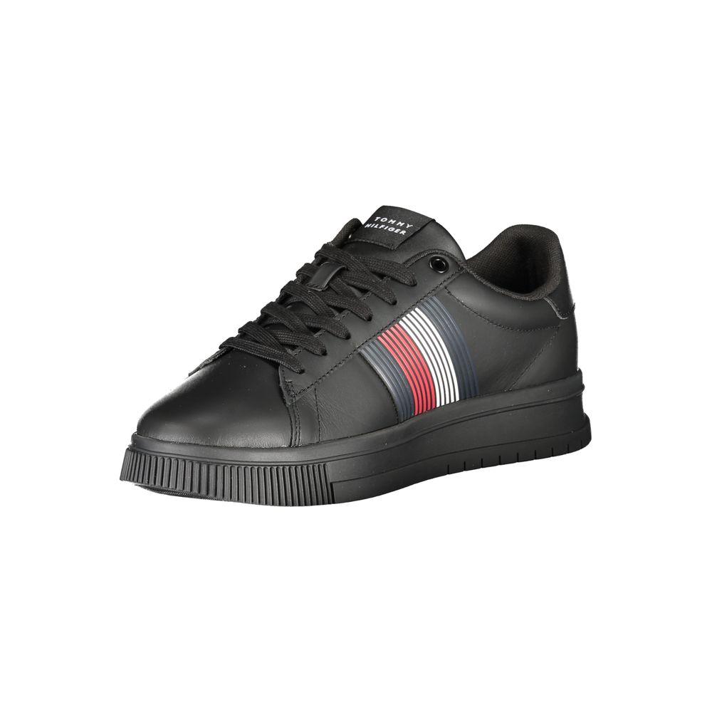 Tommy Hilfiger svarta polyestersneakers