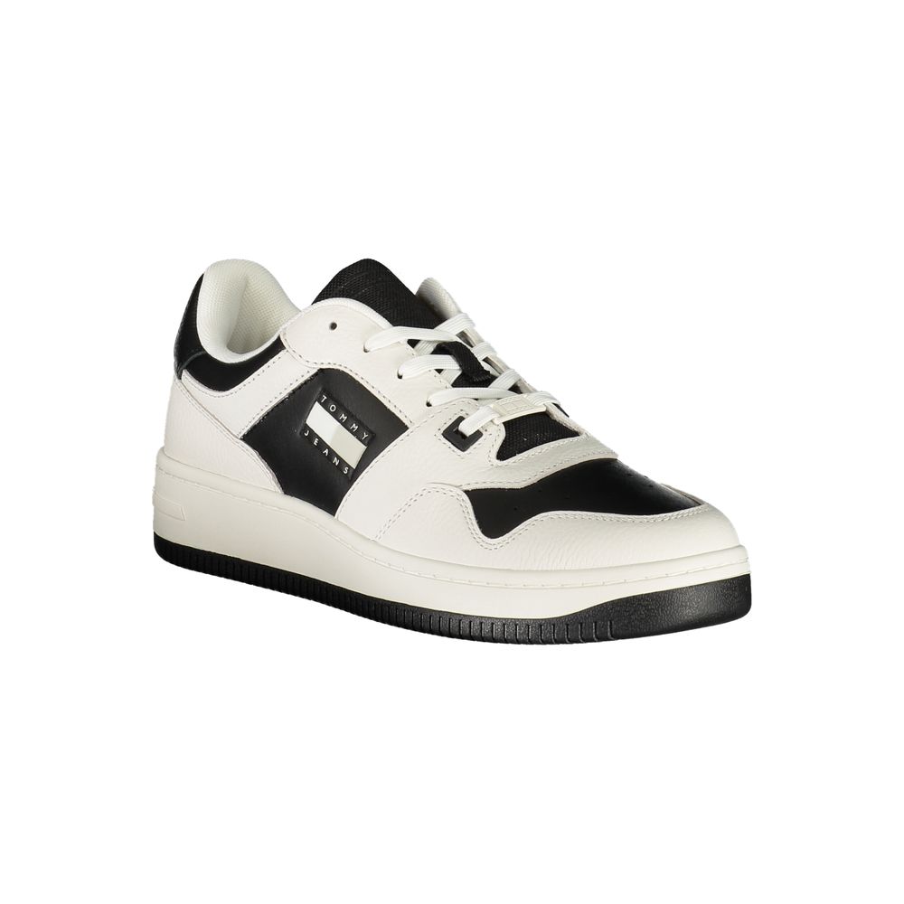 Tommy Hilfiger Vita Läder Herr Sneaker