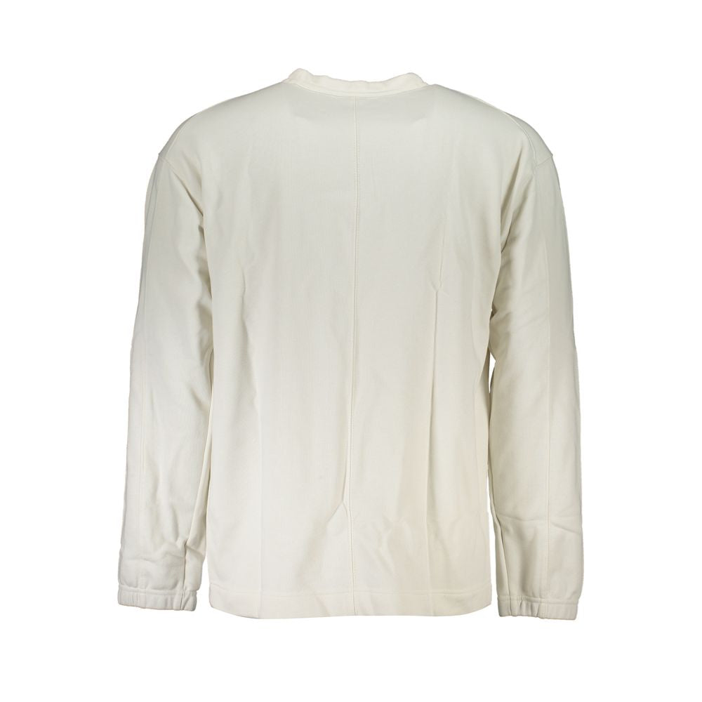 Calvin Klein Elegant Rundringad Tröja med Borstad Logotyp