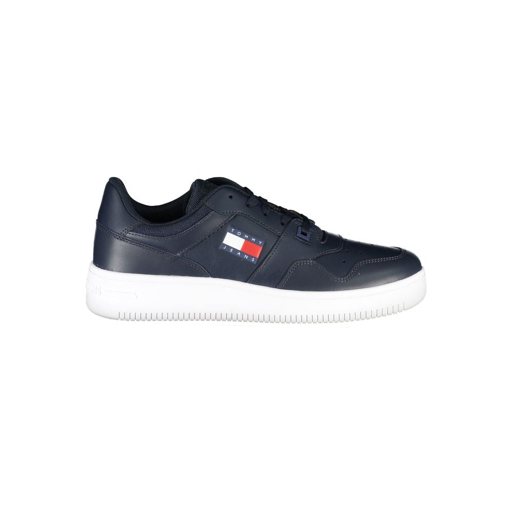 Tommy Hilfiger Blå Kontrast Sneakers med Logotypdetalj