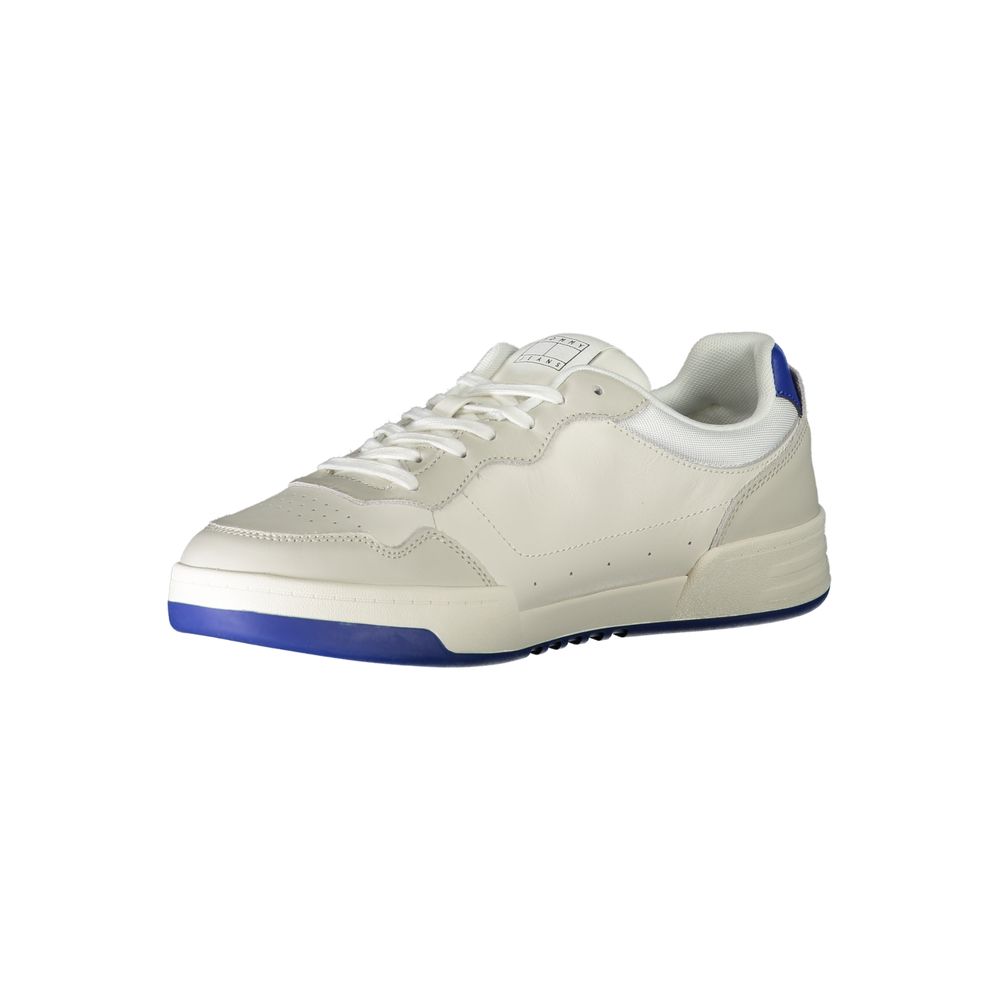 Tommy Hilfiger Vita Läder Herr Sneaker