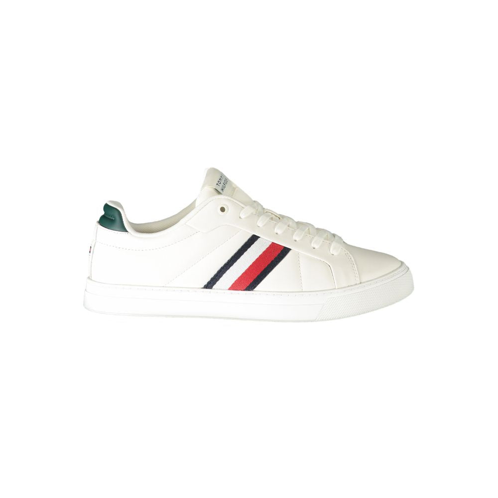 Tommy Hilfiger Vita Läder Herr Sneaker