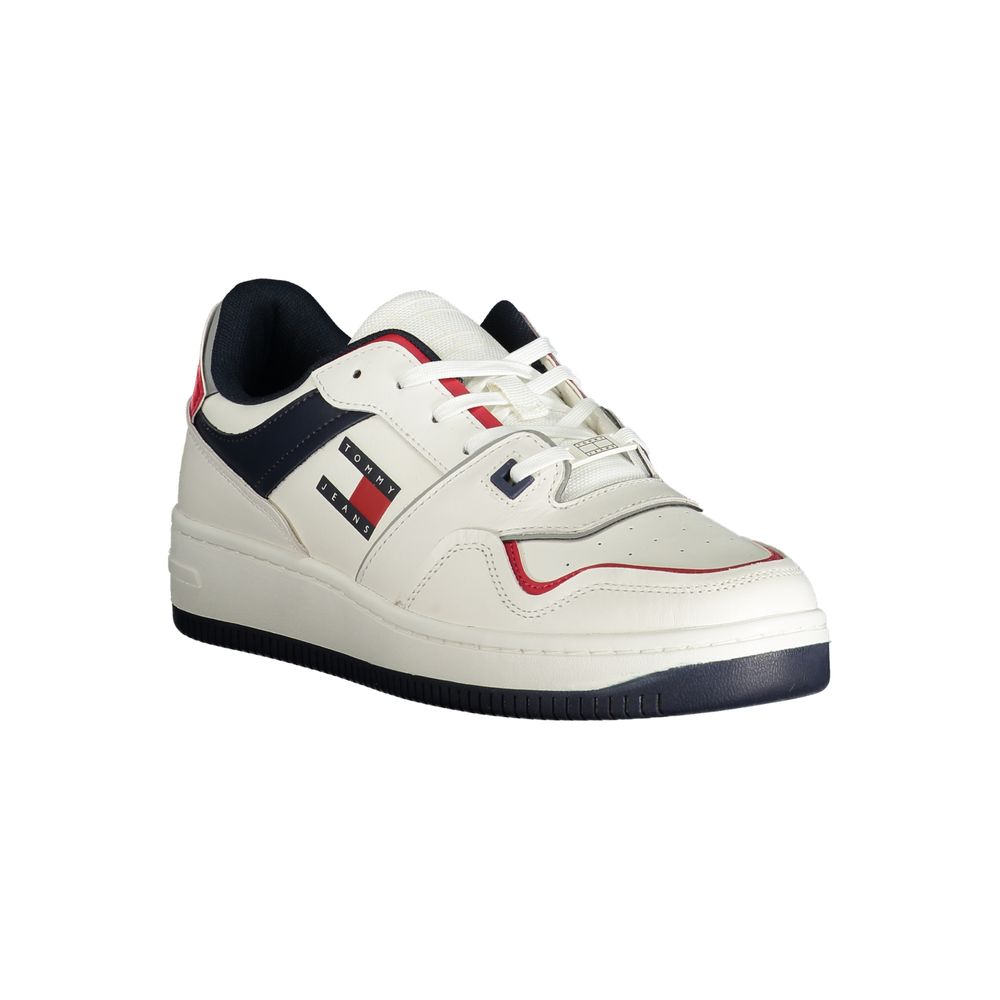 Tommy Hilfiger Vita Läder Herr Sneaker