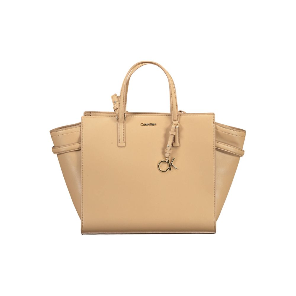 Calvin Klein Beige Polyester Damväska