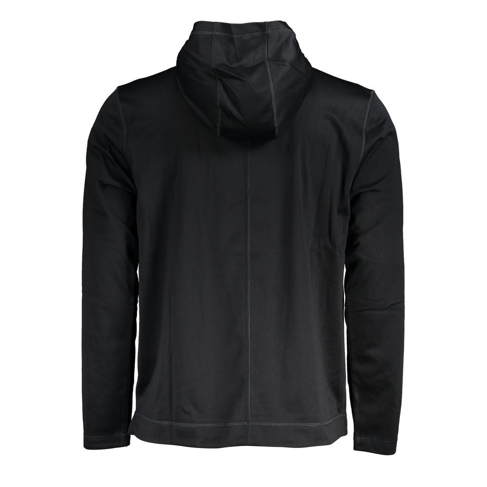 Calvin Klein Sleek svart huvtröja med logotyptryck