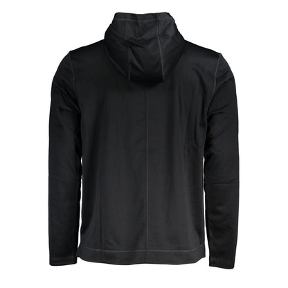 Calvin Klein Sleek svart huvtröja med logotyptryck