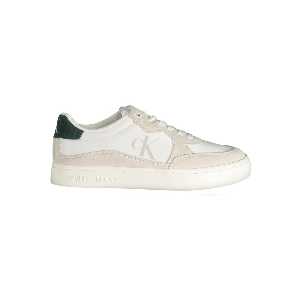 Calvin Klein Vita Läder Herr Sneaker