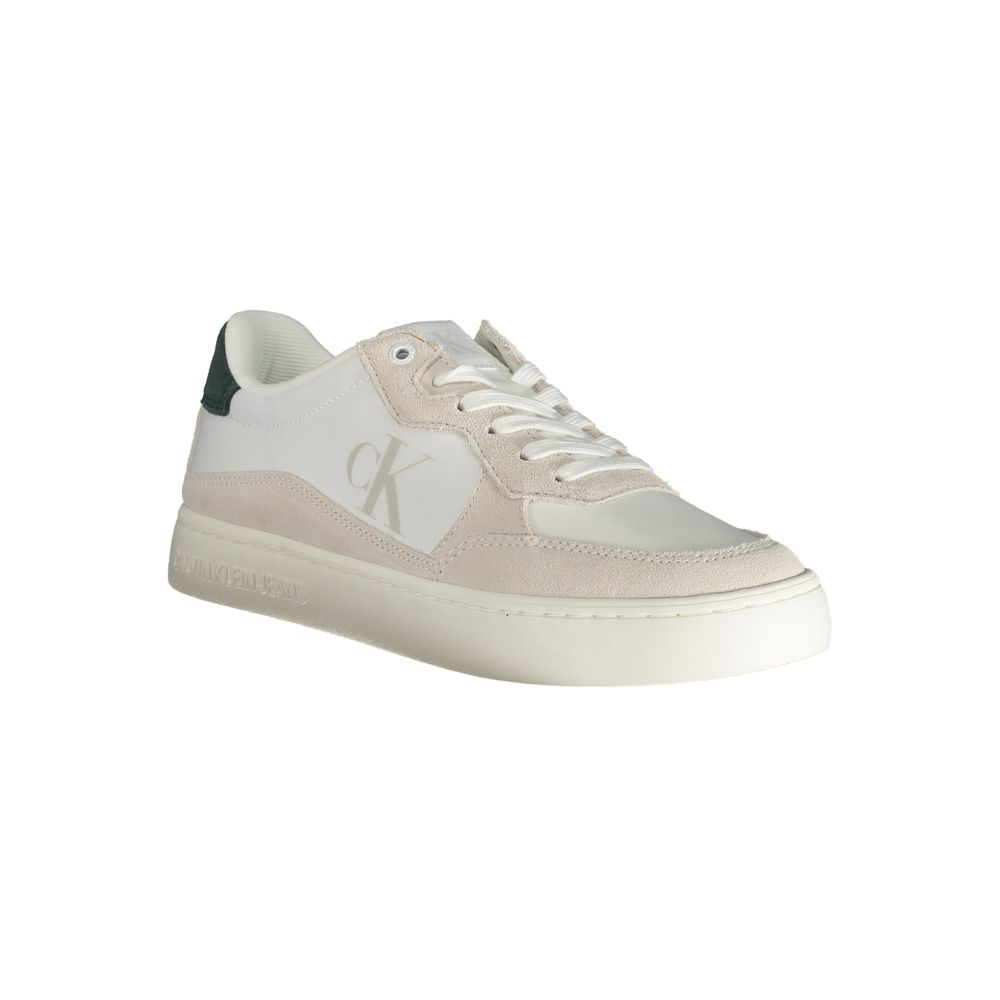 Calvin Klein Vita Läder Herr Sneaker