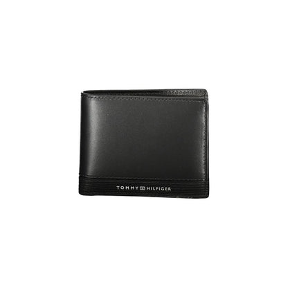 Tommy Hilfiger svart läderplånbok för män