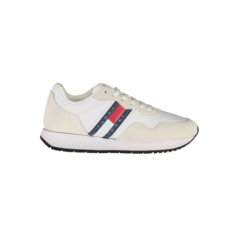 Tommy Hilfiger Vita Läder Herr Sneaker