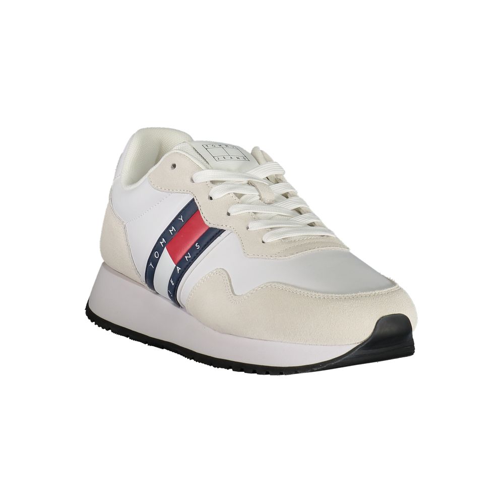 Tommy Hilfiger Vita Läder Herr Sneaker