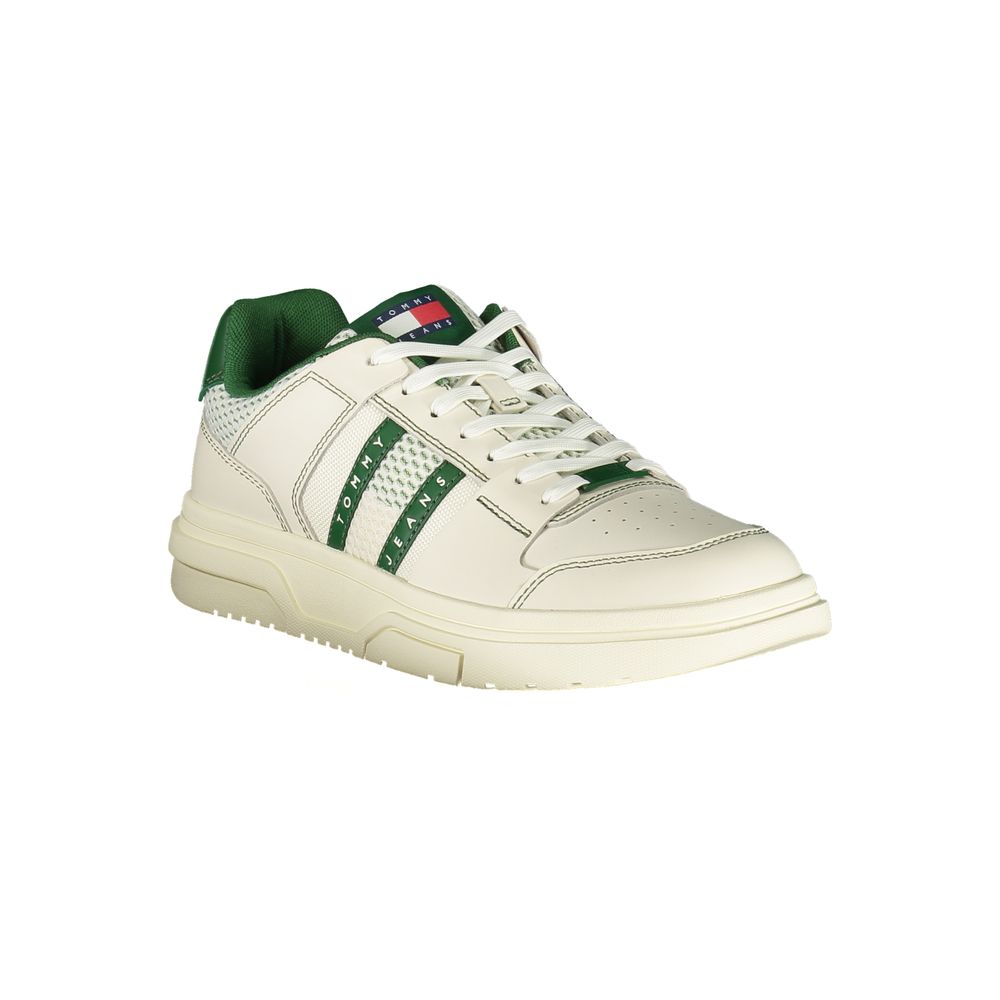 Tommy Hilfiger Grön Läder Herr Sneaker