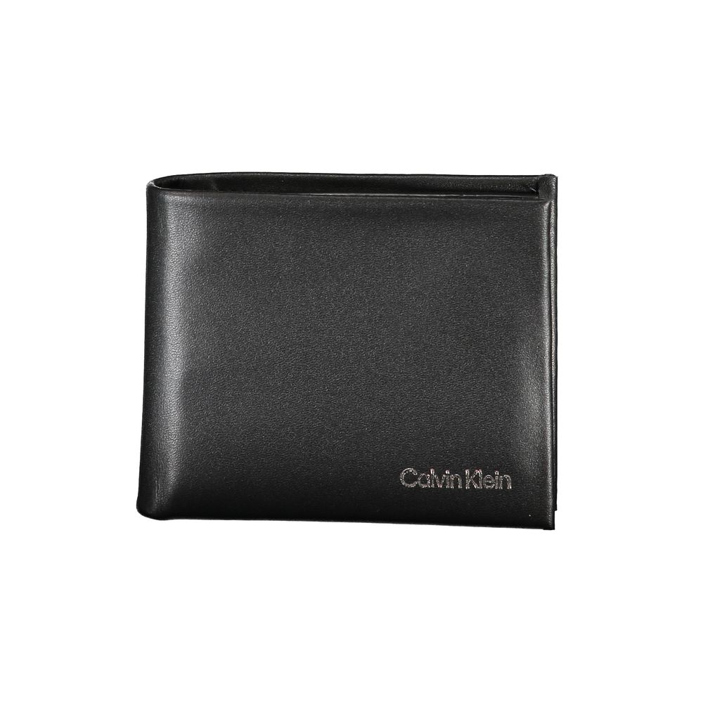 Calvin Klein svart polyesterplånbok för män