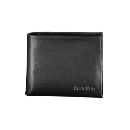 Calvin Klein svart polyesterplånbok för män