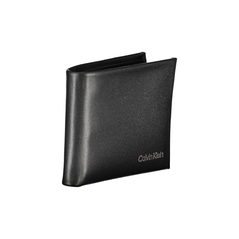 Calvin Klein svart polyesterplånbok för män