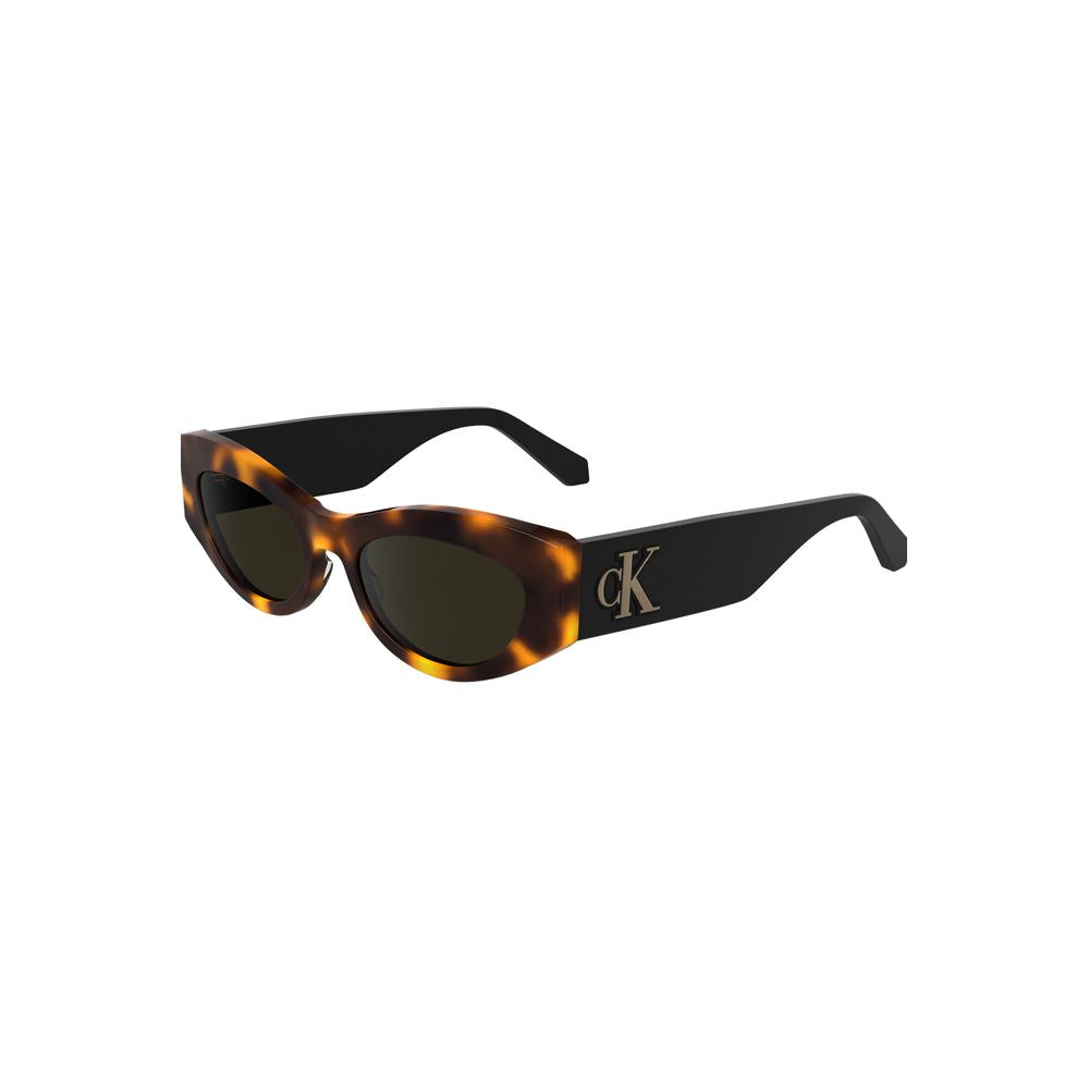 Calvin Klein Bruna Acetat Dam Solglasögon