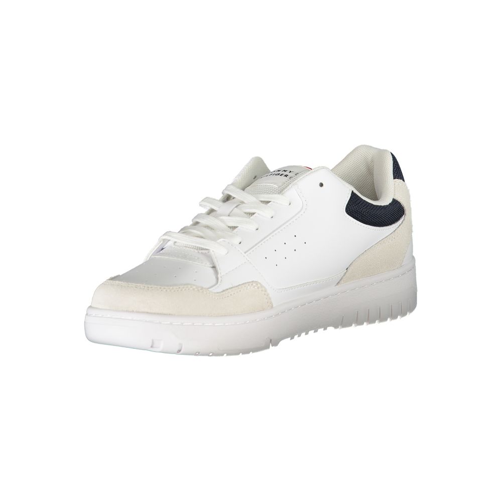 Tommy Hilfiger Vita Läder Herr Sneaker