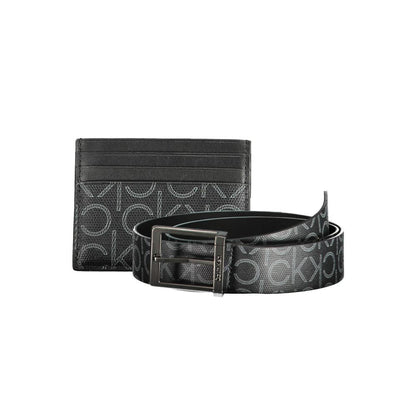 Calvin Klein svart polyeten herrplånbok