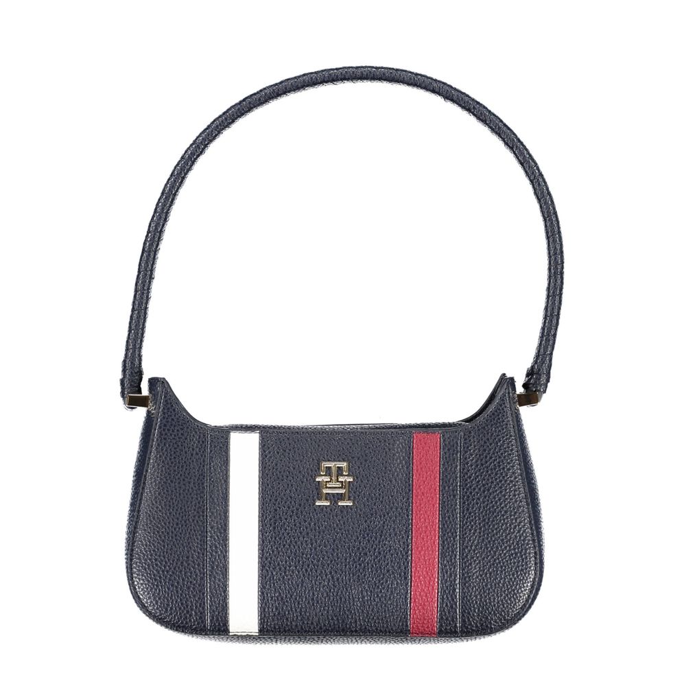 Tommy Hilfiger blå polyetenhandväska