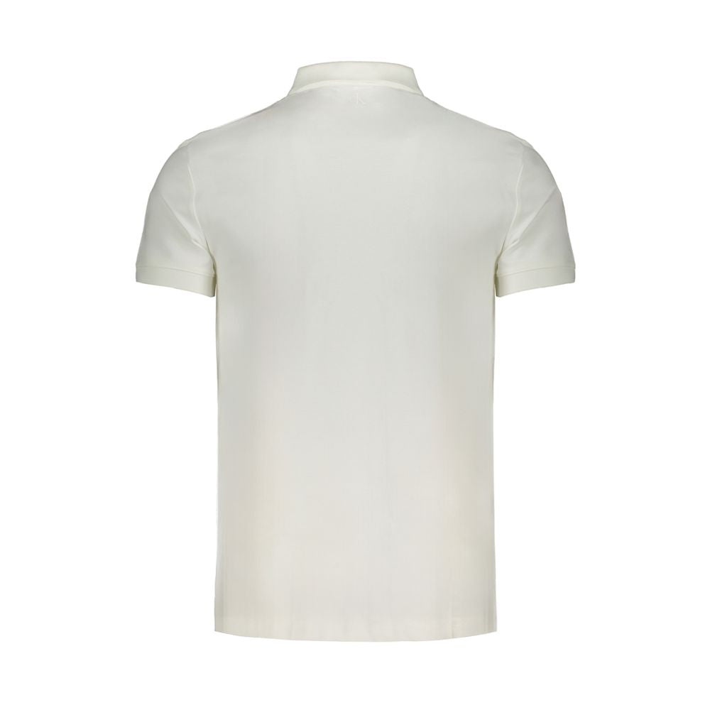 Calvin Klein vit bomullspoloskjorta