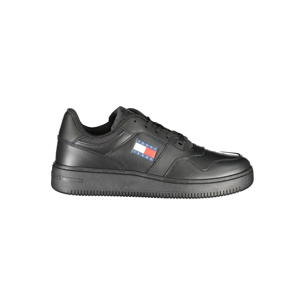Tommy Hilfiger svarta polyestersneakers